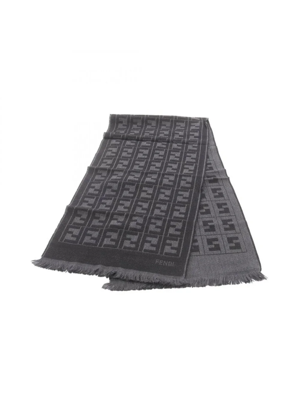 Fendi Scarf FF Pattern Wool